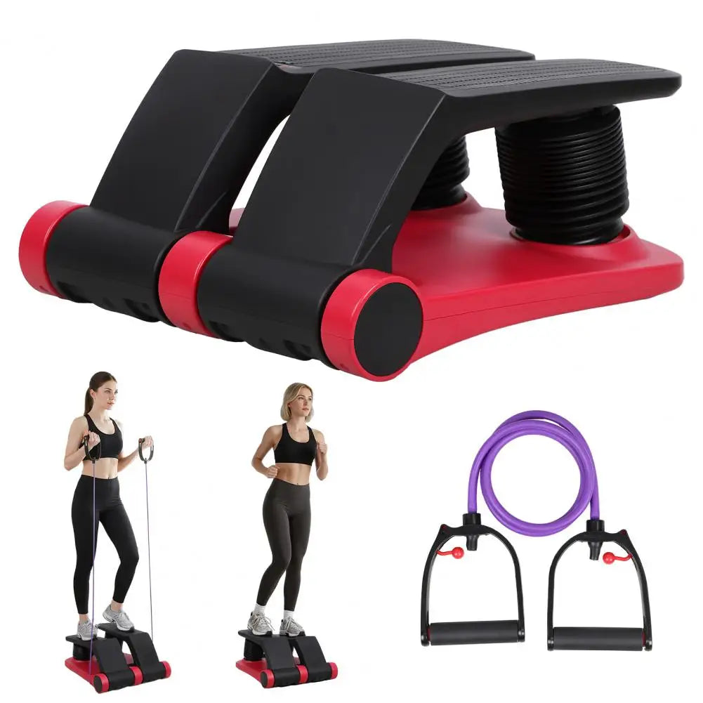 Adjustable Air Resistance Stepper With Bands And LCD Display