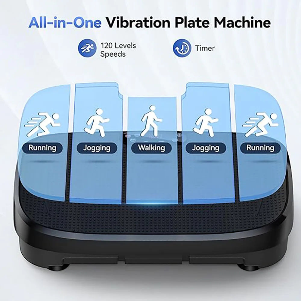 HTM Whole Body Vibration Fitness Plate Exercise Machine Home Trainer