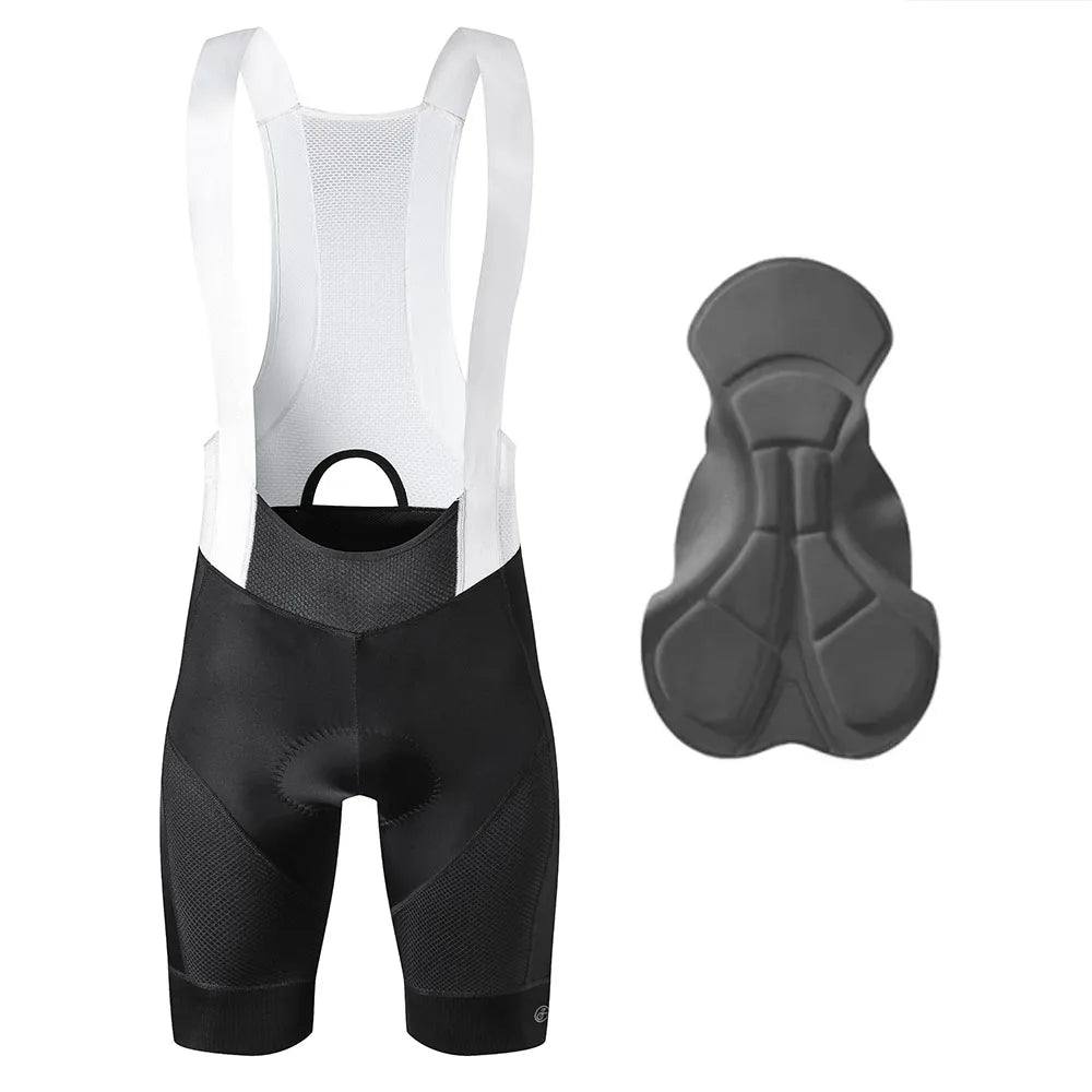 YKYWBIKE Mens Padded Cycling Bib Shorts for Road Riding