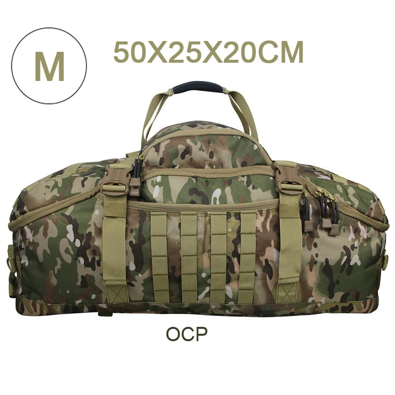 LQARMY Waterproof Travel Duffel Bag Backpack Shoulder Tote Weekend Bag