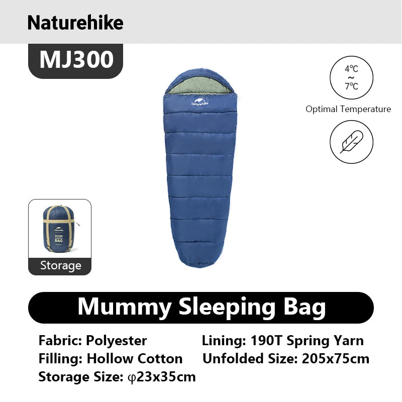 Naturehike Adult Mummy Sleeping Bag For Winter Camping