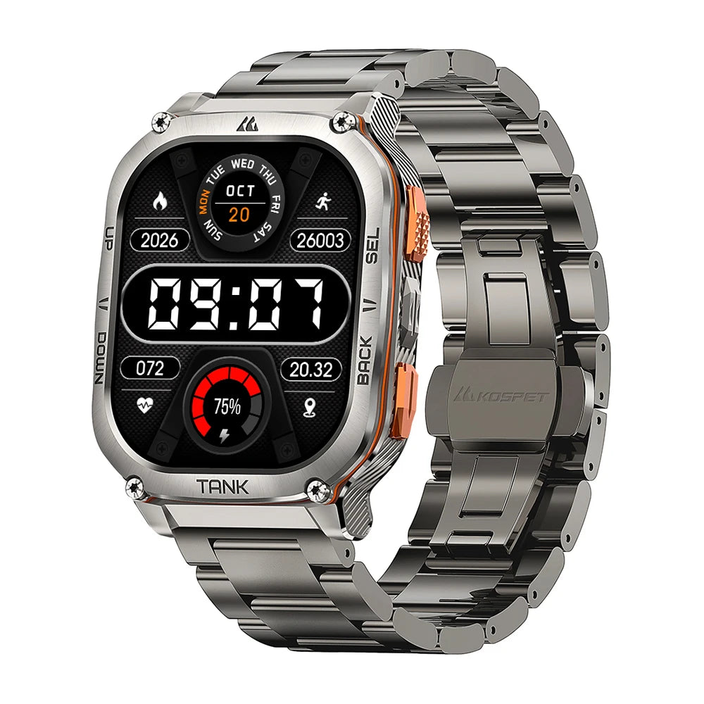 KOSPET Tank M3 Ultra GPS AMOLED Bluetooth Calling Waterproof Smartwatch
