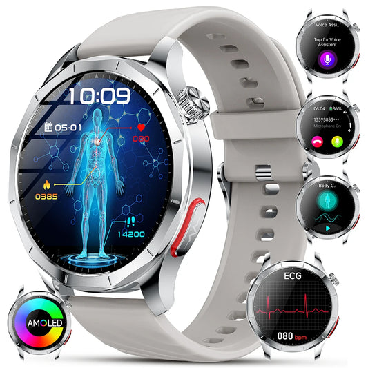 Marsyu ECG PPG Health Monitoring Smartwatch With Blood Pressure Tracking