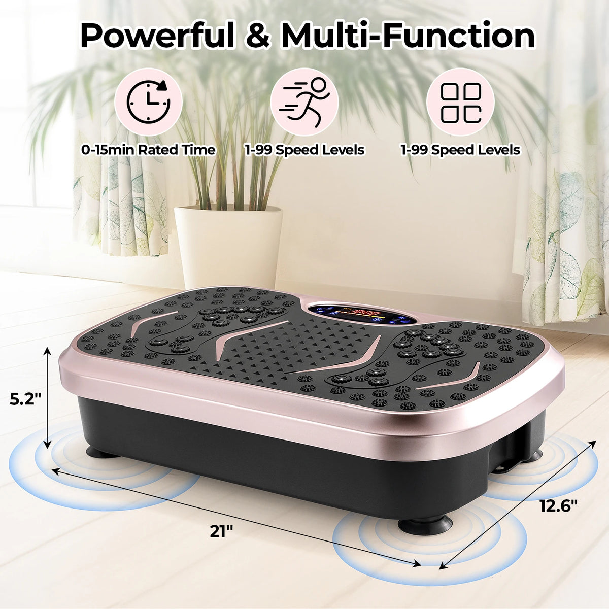 Homfa Whole Body Vibration Plate Exercise Machine Platform