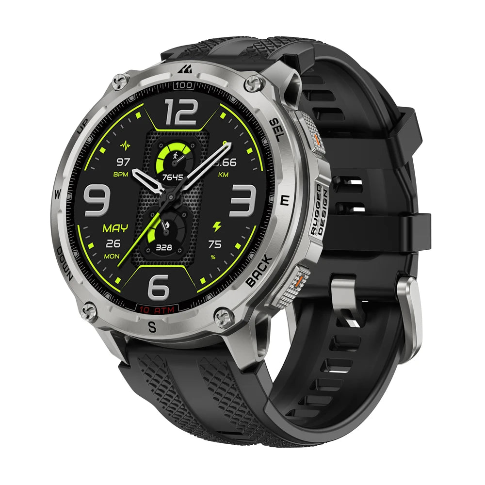 Kospet Tank T4 Smart Watch With 6Sat Gps And 10Atm Waterproof