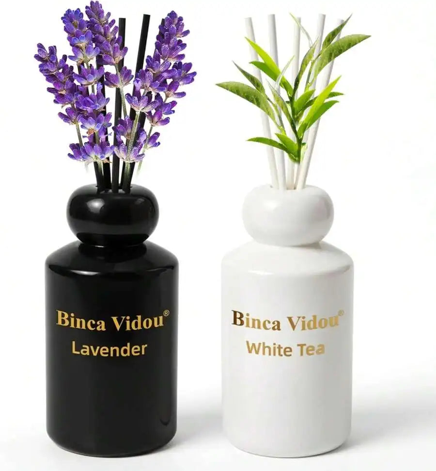 XMSJ Floral Scent Tea Reed Diffuser Set With Sticks Included