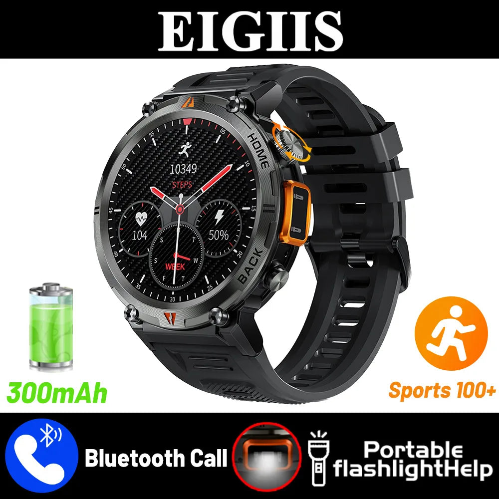 Eigiis Ke3 Full Touch Screen Bluetooth Call Smartwatch for Men