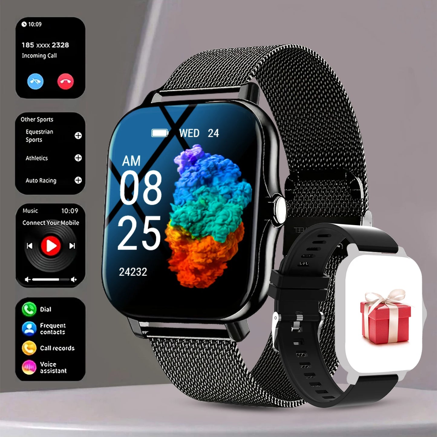 Odelettevcy Smart Watch With Bluetooth Call And Fitness Tracker