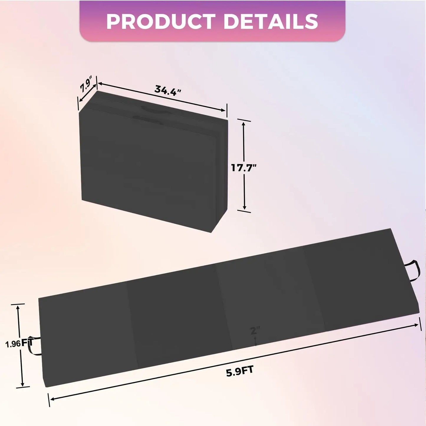 HiMISS Thick Portable Gymnastics And Yoga Exercise Mat