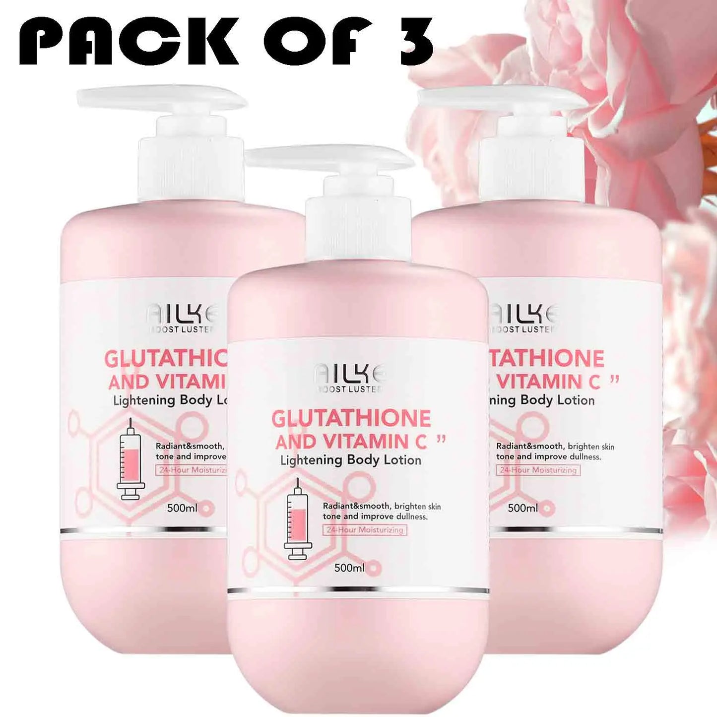 AILKE Whitening Skin Care Set With Vitamin C And Glutathione