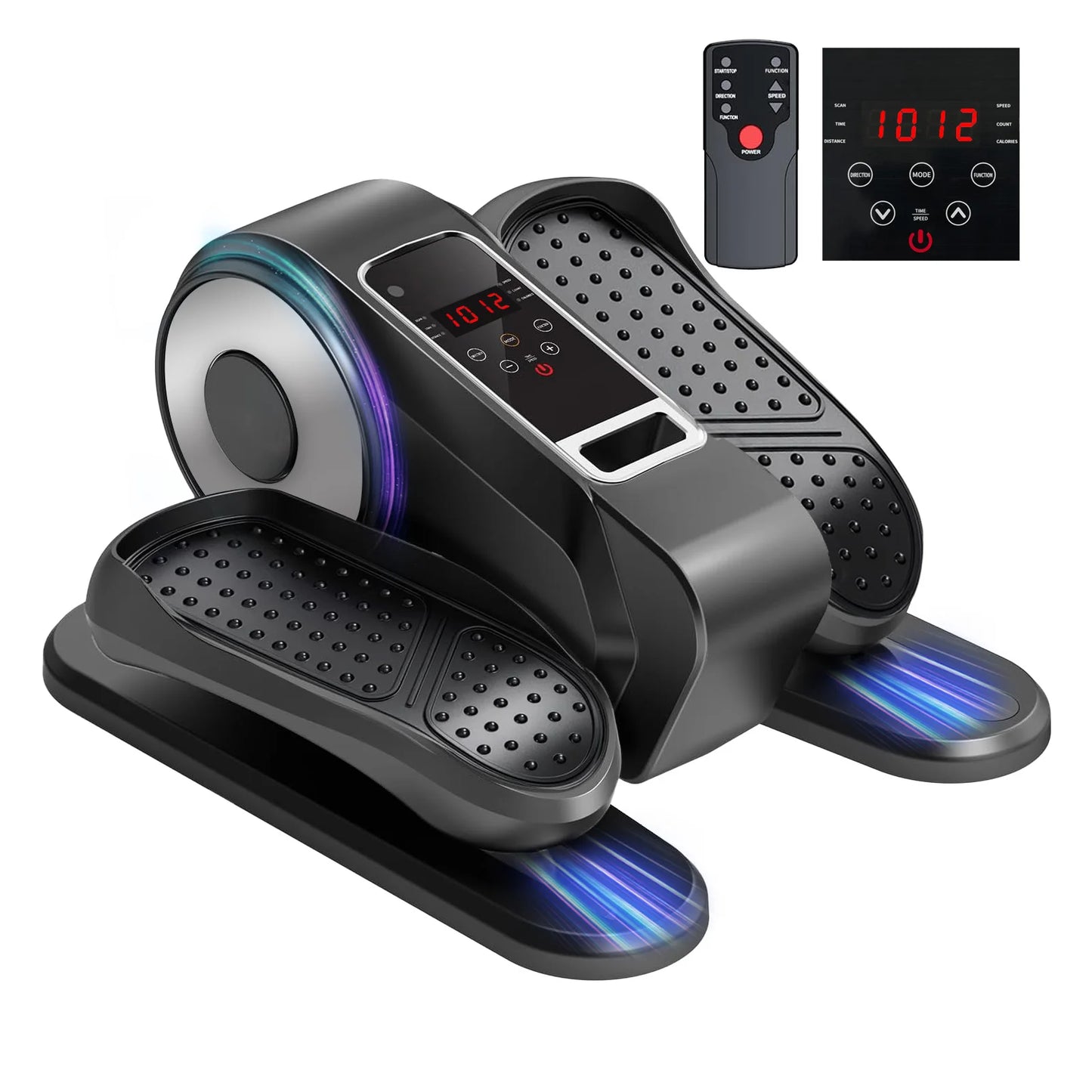 Gamewiu Under Desk Elliptical Portable Mini Leg Exerciser Remote Control