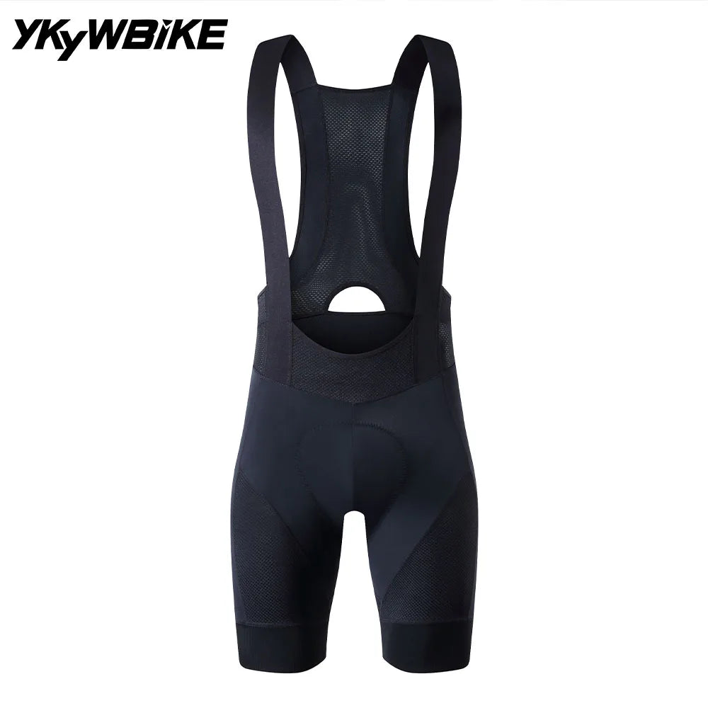 YKYWBIKE Mens Padded Cycling Bib Shorts for Road Riding