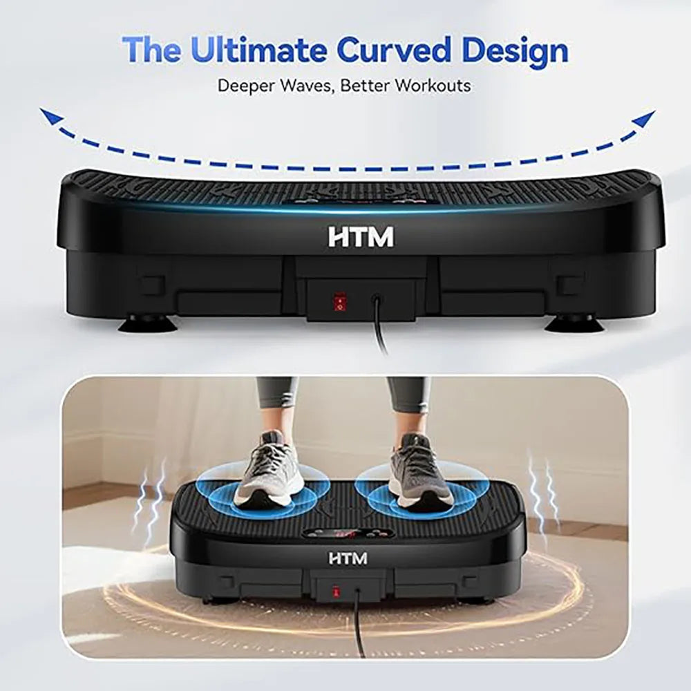 HTM Whole Body Vibration Fitness Plate Exercise Machine Home Trainer