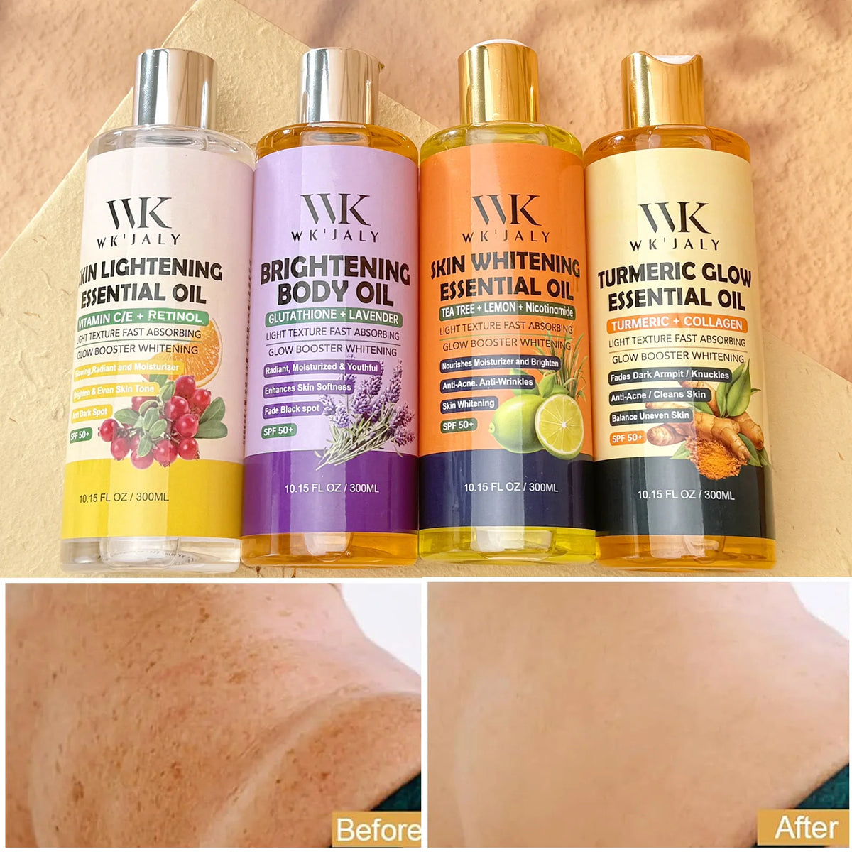 WK Jaly Moisturizing Brightening Body Oil For Smooth Radiant Skin