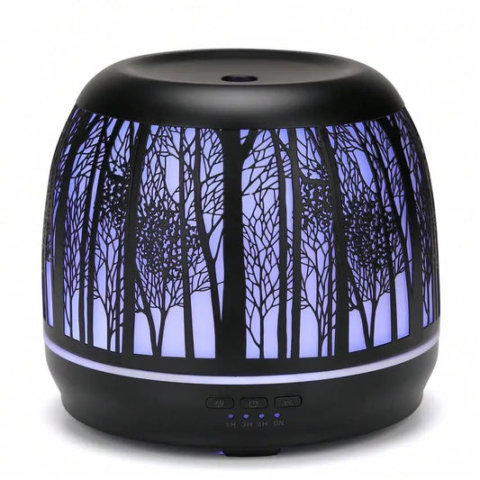 XMSJ Ultrasonic Essential Oil Diffuser Aluminum Silent Operation Auto Off