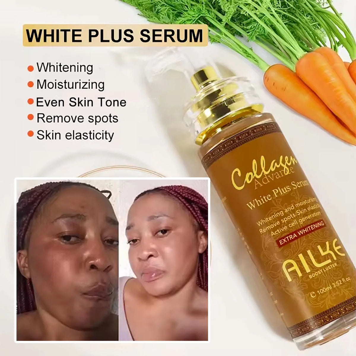AILKE Brightening Serum for Dark Spots and Even Skin Tone