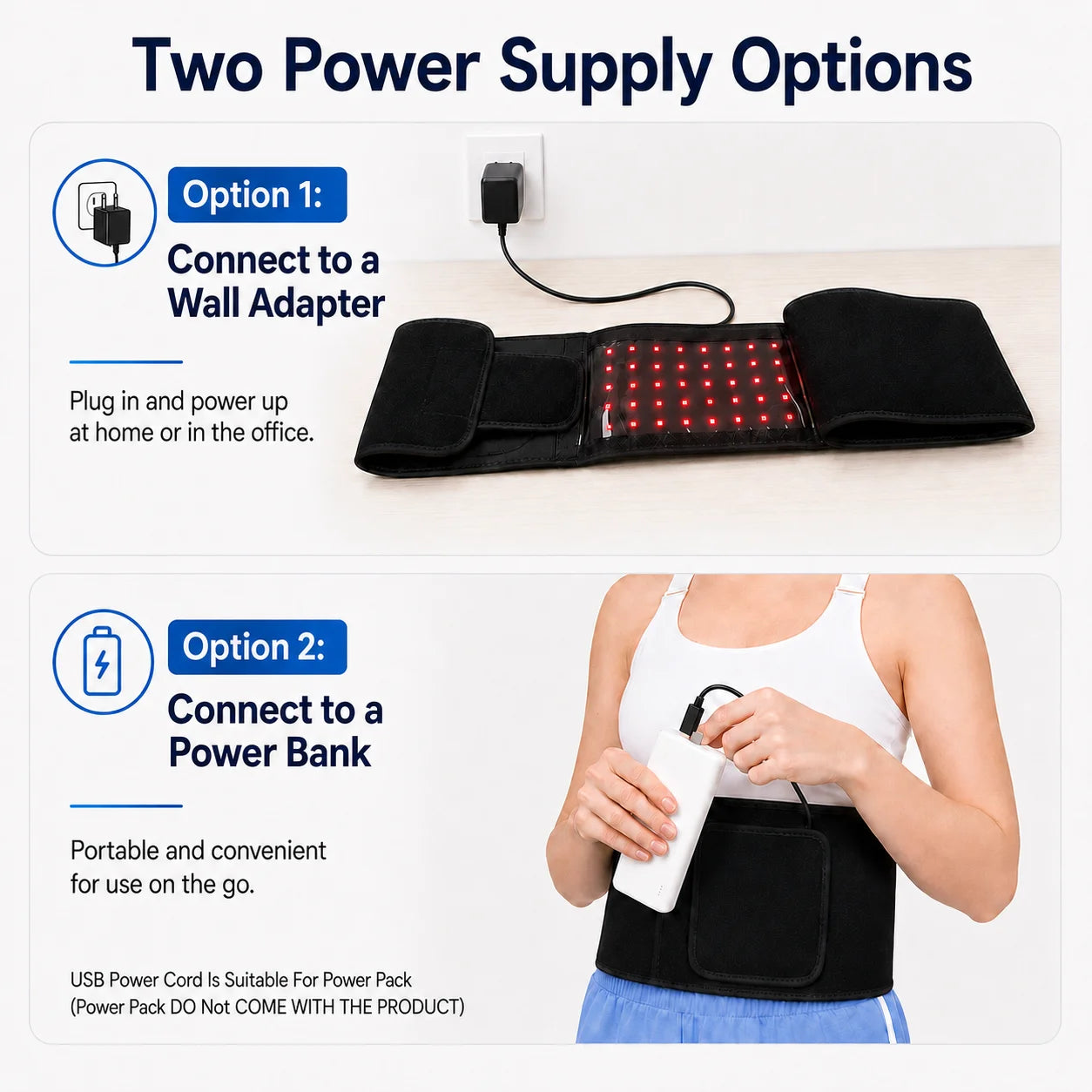 Red Light Therapy Belt For Muscle Relaxation And Circulation