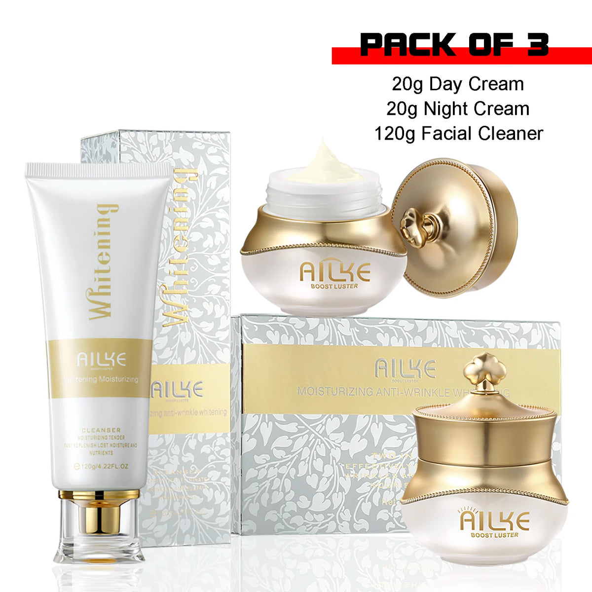 KYLIEFIT Whitening Face Cream and Serum Skincare Set