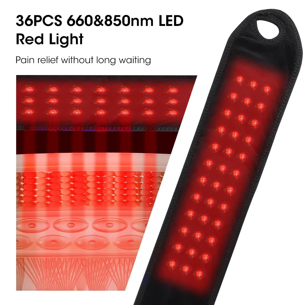 Hailicare Wireless Electric Heating Hand Wrist Massager Red Light Vibration