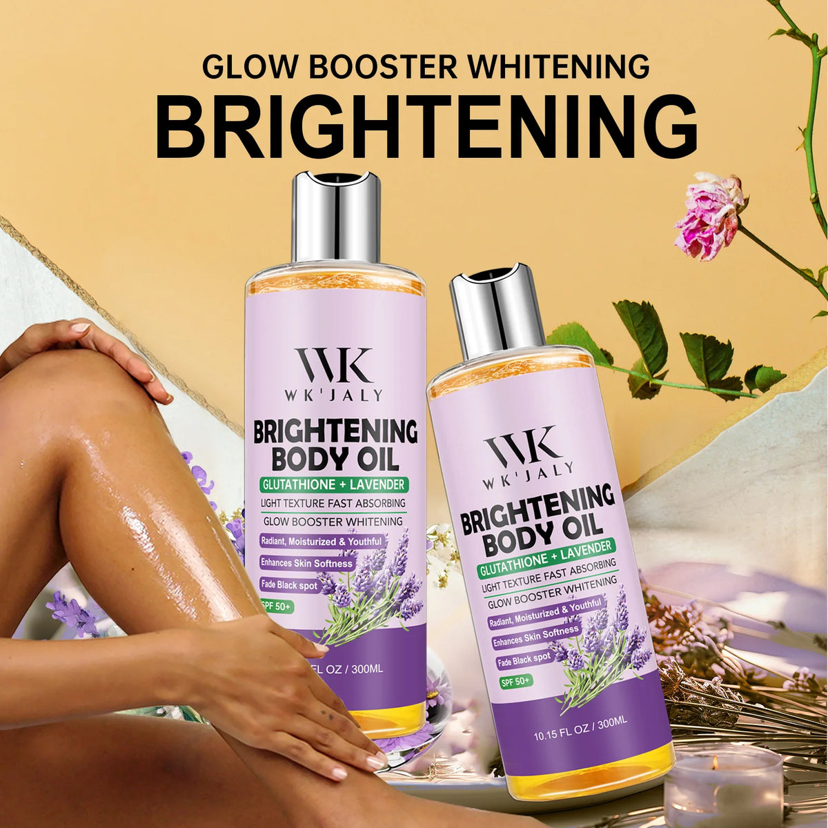 WK Jaly Moisturizing Brightening Body Oil For Smooth Radiant Skin
