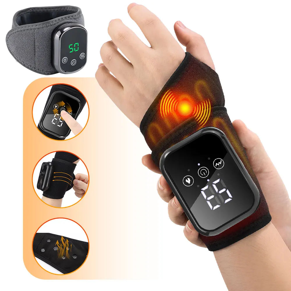 Agdoad Electric Heated Wrist Massager Brace For Carpal Tunnel Relief