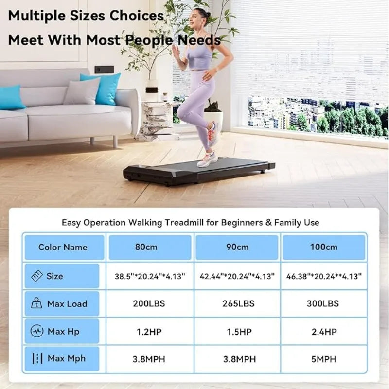 Superun Mini Walking Treadmill With Remote App Control