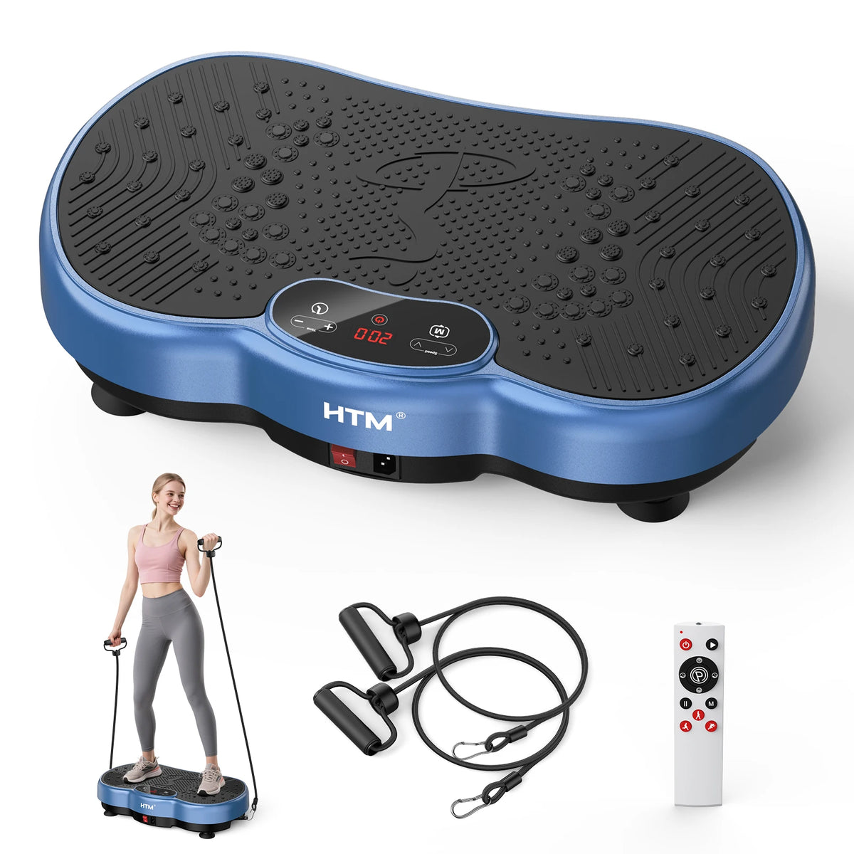 HTM Vibration Plate Exercise Machine for Whole Body Fitness Sculpting