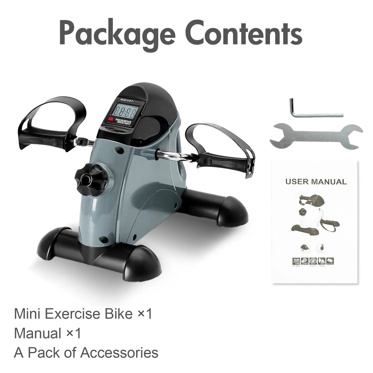 Mini Desk Pedal Exerciser Bike With Digital Display