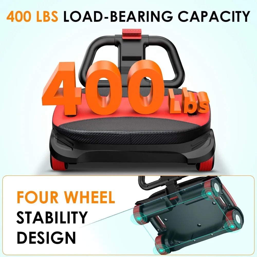YTYIN Ab Roller Wheel 4 Wheel Elbow Support Abdominal Training