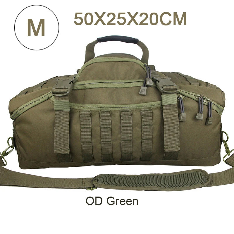 LQARMY Waterproof Travel Duffel Bag Backpack Shoulder Tote Weekend Bag