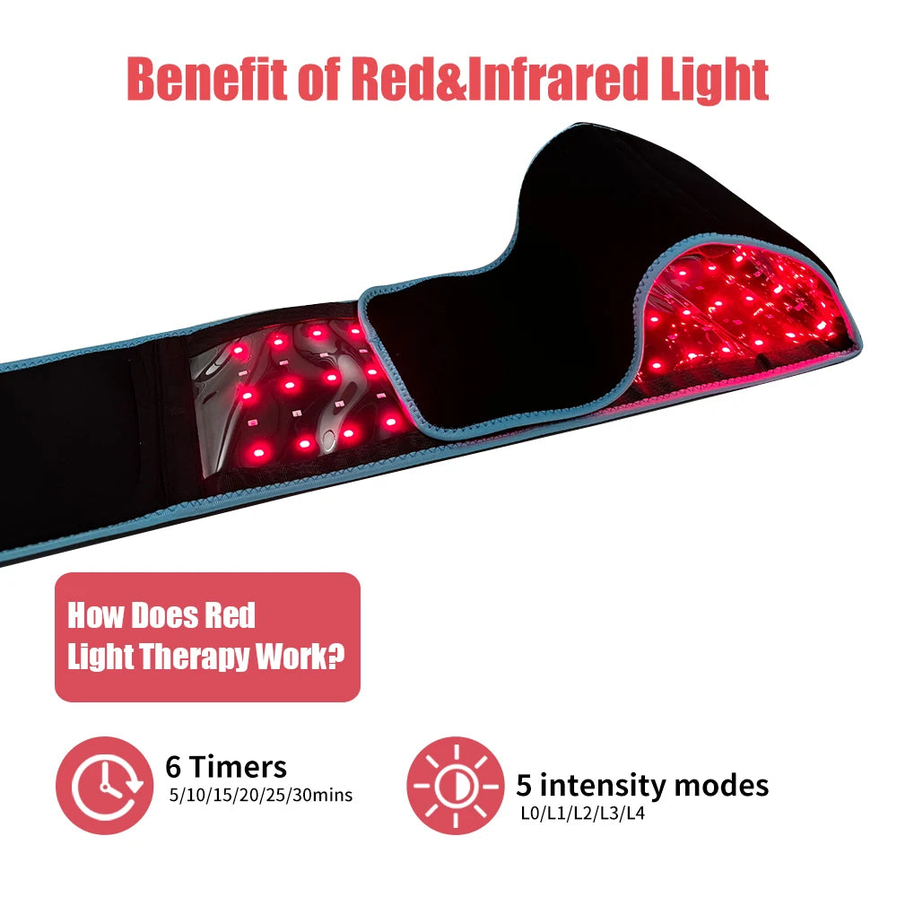 Red Light Belt Near Infrared Muscle Relaxation Wrap